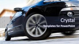  Presentation with vehicle - Slides with high velocity - fast moving vehicle with motion background and a  colored foreground