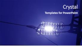  Presentation with high voltage - PPT layouts having high voltage engineering - pylon background and a navy blue colored foreground