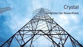  Presentation with high voltage - Beautiful slides featuring high voltage post high-voltage backdrop and a light blue colored foreground