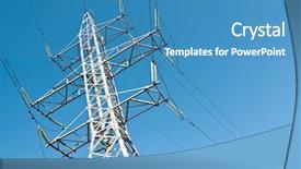  Presentation with power supply - PPT layouts consisting of high voltage power supply line background and a  colored foreground