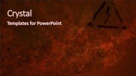  Presentation with high voltage - Amazing slide deck having high voltage sign grunge background backdrop and a wine colored foreground