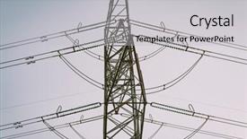  Presentation with high voltage - Slides featuring high-voltage tower background and a light gray colored foreground