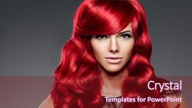  Presentation with luxury fashion - Slide set featuring high volume - luxury fashion trendy young woman background and a tawny brown colored foreground