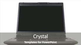  Presentation with end - Amazing slide deck having high-end laptop computer close backdrop and a gray colored foreground