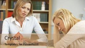  Presentation with college student money - Theme enhanced with higher education assessment - college tutor with student background and a  colored foreground