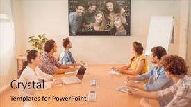  Presentation with college students - Audience pleasing slide deck consisting of higher mathematics - college students using computer backdrop and a coral colored foreground