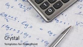  Presentation with maths - Colorful PPT theme enhanced with higher mathematics - hand written maths calculations backdrop and a light gray colored foreground