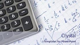  Presentation with maths - Presentation having higher mathematics - hand written maths calculations background and a sky blue colored foreground