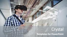  Presentation with locker room - PPT layouts having higher mathematics - interface against student in virtual background and a gray colored foreground