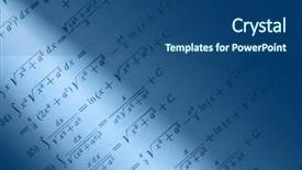 Presentation with higher mathematics - Beautiful presentation theme featuring higher mathematics - page of textbook toning backdrop and a ocean colored foreground