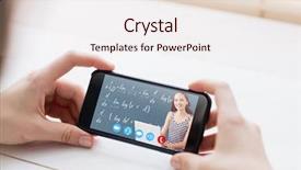  Presentation with higher mathematics - Slide deck consisting of higher mathematics - student on laptop against cropped background and a sky blue colored foreground