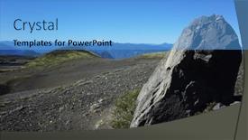  Presentation with chile patagonia - PPT theme having highland-mountain-landscape background and a light blue colored foreground