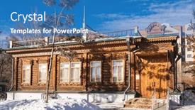  Presentation with kazakhstan - Presentation design consisting of highly-decorated-19th-century-wooden background and a teal colored foreground