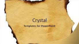  Presentation with antique - PPT theme featuring highly detailed textured antique paper background and a yellow colored foreground