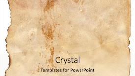  Presentation with burning paper - Beautiful slides featuring highly detailed textured antique paper backdrop and a lemonade colored foreground