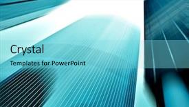  Presentation with skyscraper glass tower - Slide set featuring highrise buildings - modern glass silhouettes of skyscrapers background and a  colored foreground