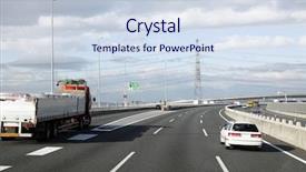  Presentation with city japan - Audience pleasing slide set consisting of highroad-of-a-city backdrop and a sky blue colored foreground