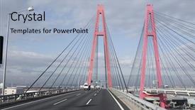  Presentation with city japan - Presentation enhanced with highroad-of-a-city background and a light blue colored foreground