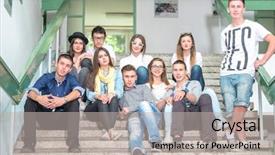  Presentation with at risk high school students - Presentation with highschool - smiling sitting together students background and a mint green colored foreground