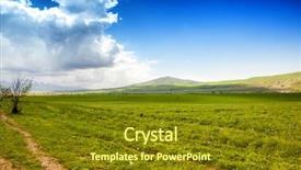  Presentation with asia el nido palawan philippines - PPT theme featuring hight - asia landscape kyrgyzstan baitik background and a  colored foreground