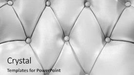  Presentation with furniture - PPT theme consisting of hight quality white leather for upholstery furniture background and a light gray colored foreground