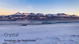  Presentation with winter - Slide deck with hight-tatras-vysoke-tatry background and a light blue colored foreground