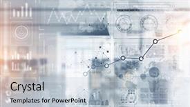  Presentation with media - Presentation theme having hightech - integration of new technologies mixed background and a lemonade colored foreground