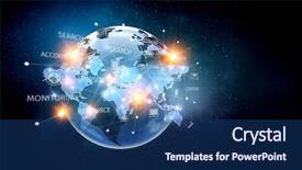  Presentation with culture integration in medicine - Audience pleasing slides consisting of hightech - integration of new technologies backdrop and a ocean colored foreground