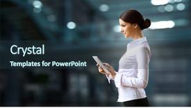  Presentation with mass media business technology internet - Slide set featuring hightech - technologies in use mixed media background and a tawny brown colored foreground