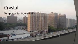  Presentation with housing - Audience pleasing presentation theme consisting of fdr - highway and housing projects backdrop and a lemonade colored foreground