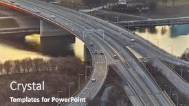  Presentation with danube - PPT layouts featuring highway-bridge-over-the-river background and a dark gray colored foreground