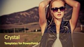  Presentation with road safety young drivers - Colorful PPT layouts enhanced with highway free - beautiful young woman posing backdrop and a tawny brown colored foreground