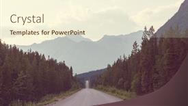  Presentation with united states unity - Amazing theme having highway-in-alaska-united-states backdrop and a cream colored foreground