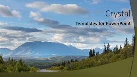  Presentation with united - PPT theme consisting of highway-in-alaska-united-states background and a light blue colored foreground