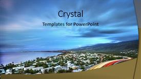  Presentation with paul - Beautiful presentation featuring highway in foreground reunion island backdrop and a teal colored foreground