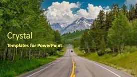  Presentation with teton - Slide deck enhanced with highway-in-grand-teton-national background and a tawny brown colored foreground