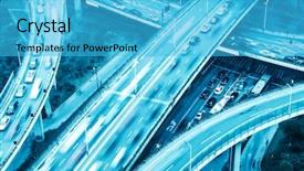  Presentation with night highway accidents - Cool new PPT layouts with highway in night with cars backdrop and a  colored foreground