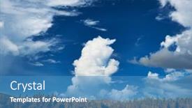  Presentation with yellowstone - Beautiful presentation theme featuring highway-in-yellowstone-national-park backdrop and a teal colored foreground