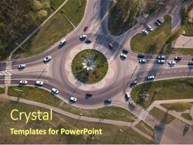 Highway Intersection Junction Summer Morning PPT template 76 ...