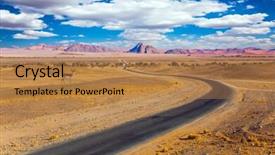  Presentation with africa tourism - Beautiful slide deck featuring impala antelope in africa the highway passes through the world's oldest namib desert the concept of exotic car tourism backdrop and a coral colored foreground