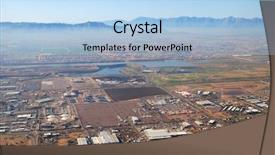  Presentation with phoenix - Colorful slides enhanced with highway planing - aerial view of phoenix city backdrop and a light blue colored foreground