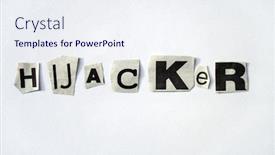  Presentation with disaster for word - Cool new theme with hijacker-word backdrop and a sky blue colored foreground