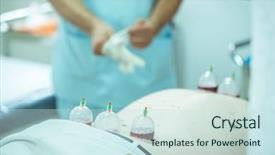  Presentation with body - PPT theme with hijama - man taking cupping therapy background and a sky blue colored foreground