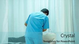  Presentation with body - Amazing PPT layouts having hijama - man taking cupping therapy backdrop and a light blue colored foreground