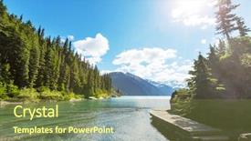  Presentation with british columbia canada - Presentation design having hike destination in british columbia background and a tawny brown colored foreground