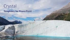  Presentation with alaska airplane - Amazing slide deck having hike-in-alaska-at-summertime backdrop and a lemonade colored foreground