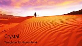  Presentation with national parks yosemite valley yosemite - Colorful slides enhanced with hike in desert death valley backdrop and a red colored foreground