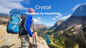  Presentation with montana - Slide deck enhanced with hike-in-glacier-national-park background and a teal colored foreground