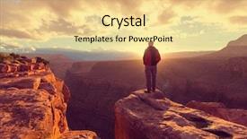  Presentation with grand canyon - Slide deck consisting of hike in grand canyon national background and a blonde colored foreground