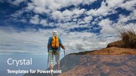  Presentation with kauai hawaii - Colorful slide set enhanced with hike-in-na-pali-coast backdrop and a seafoam green colored foreground